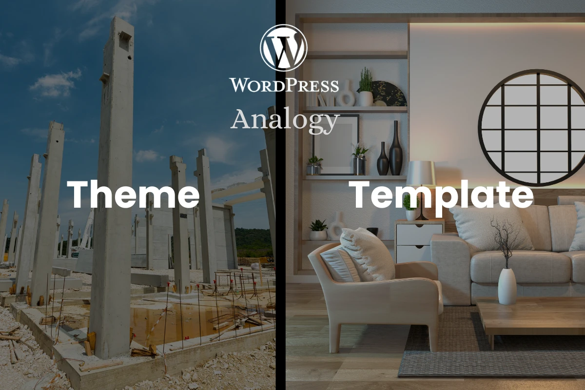 difference between a template and a theme in wordpress.